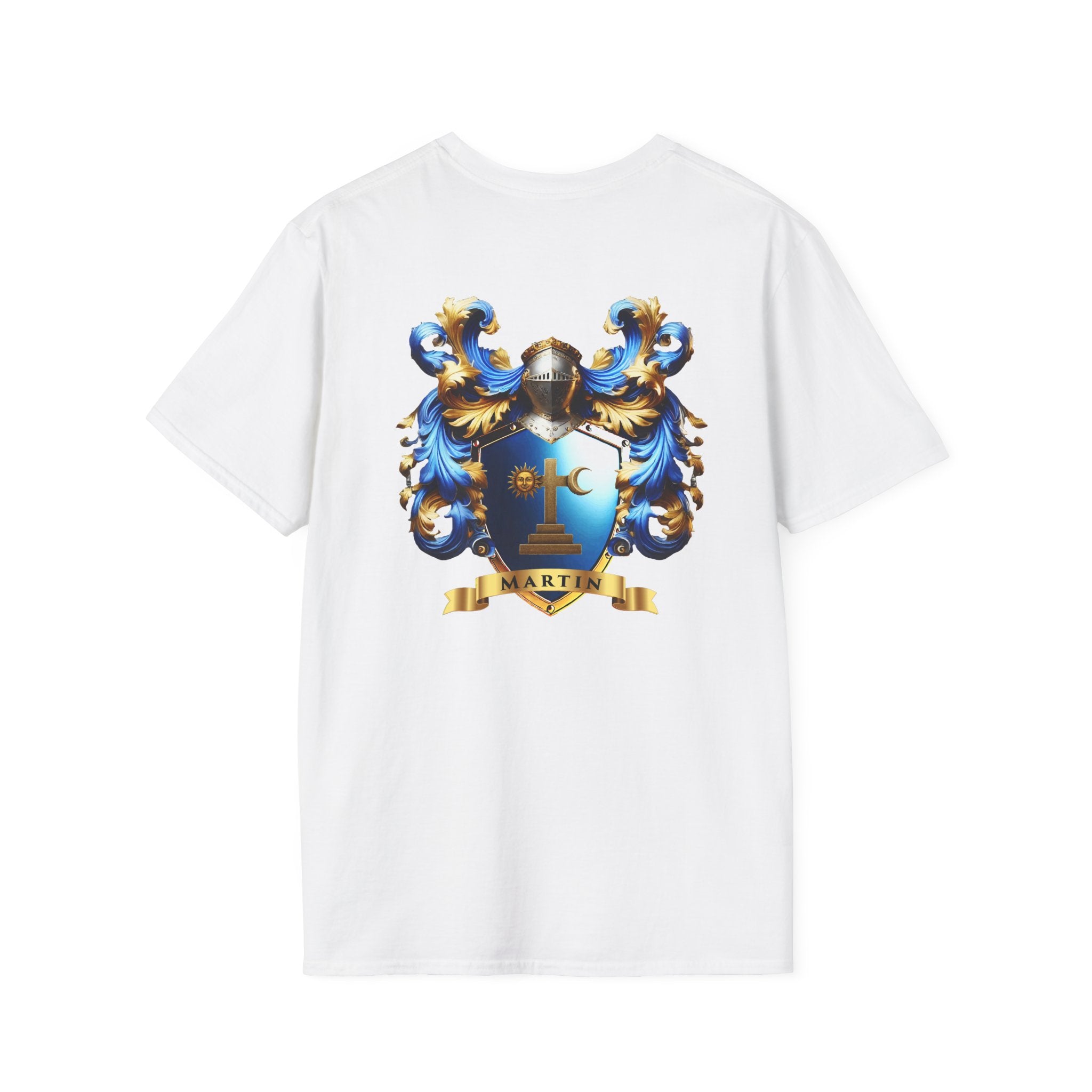 Family Crest Unisex Softstyle T-Shirt - Honor Your Heritage in Comfort