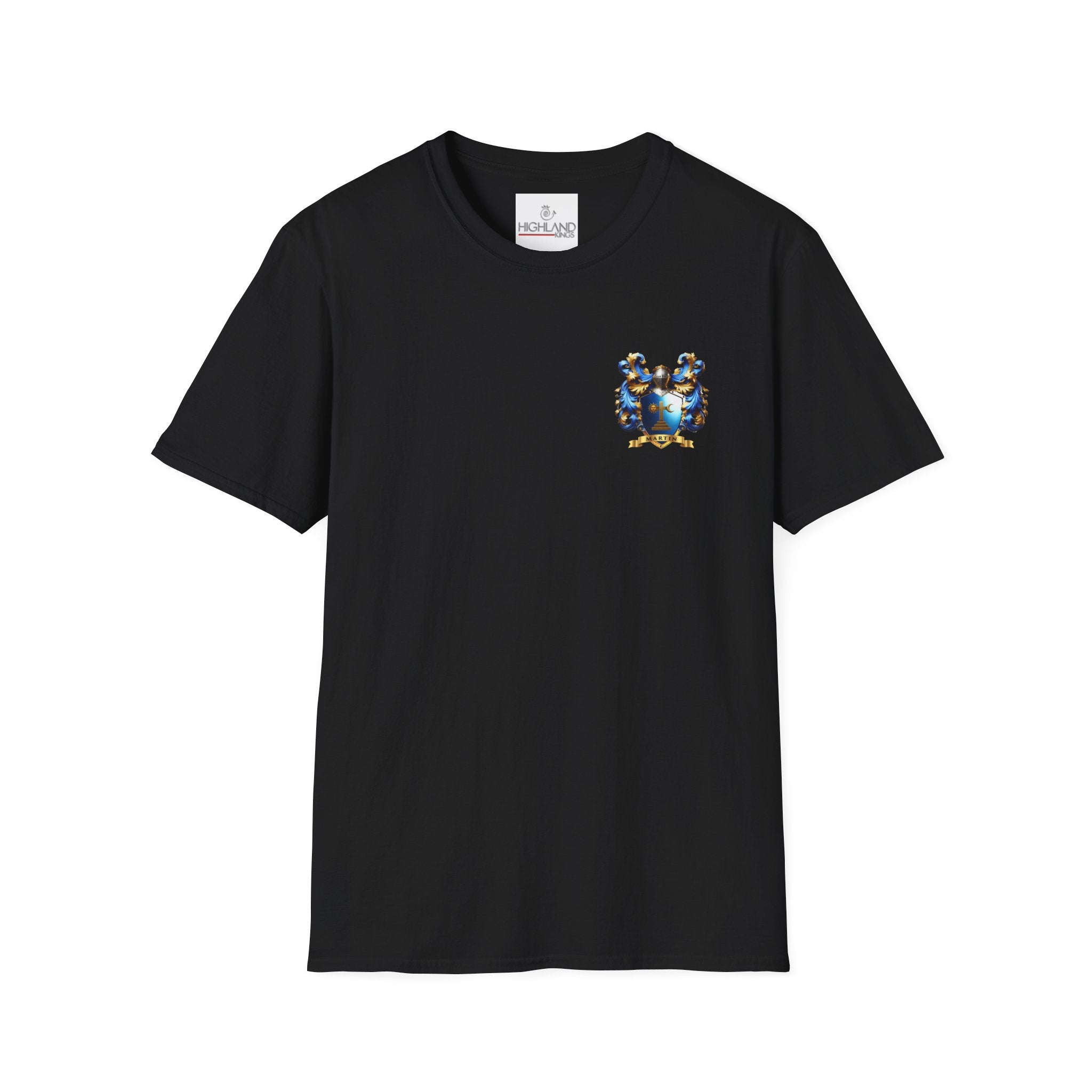 Family Crest Unisex Softstyle T-Shirt - Honor Your Heritage in Comfort