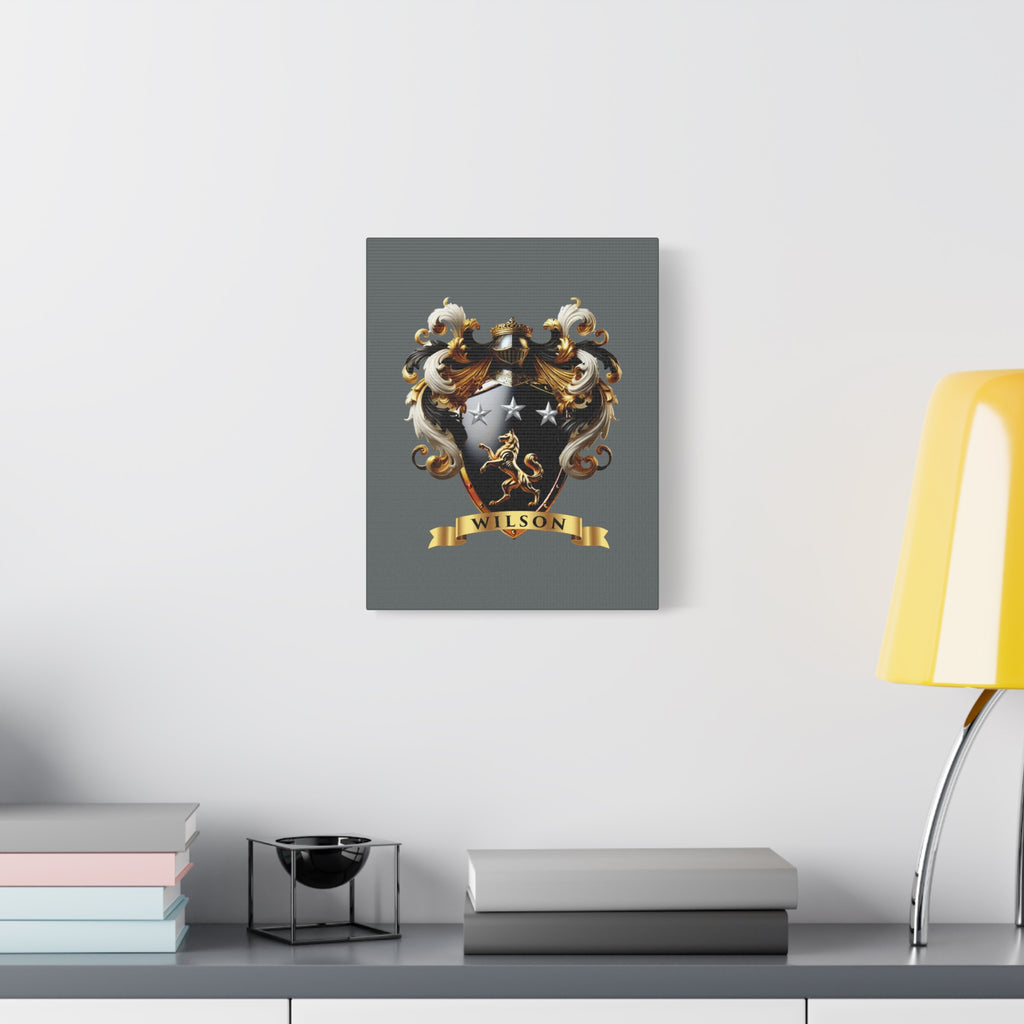 Wilson Family Crest Canvas Wall Art