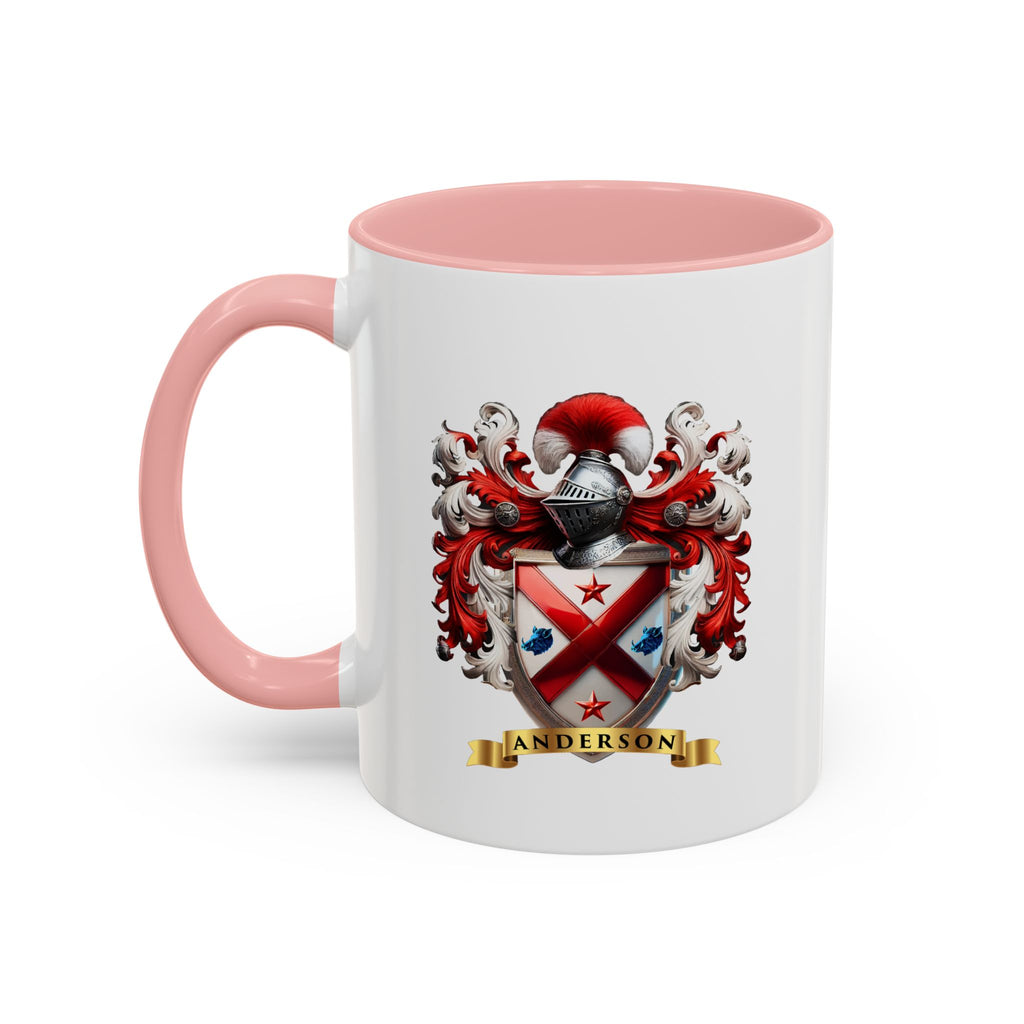 Anderson Family Crest, Complete Heraldic Design Accent Coffee Mug (11, 15oz)