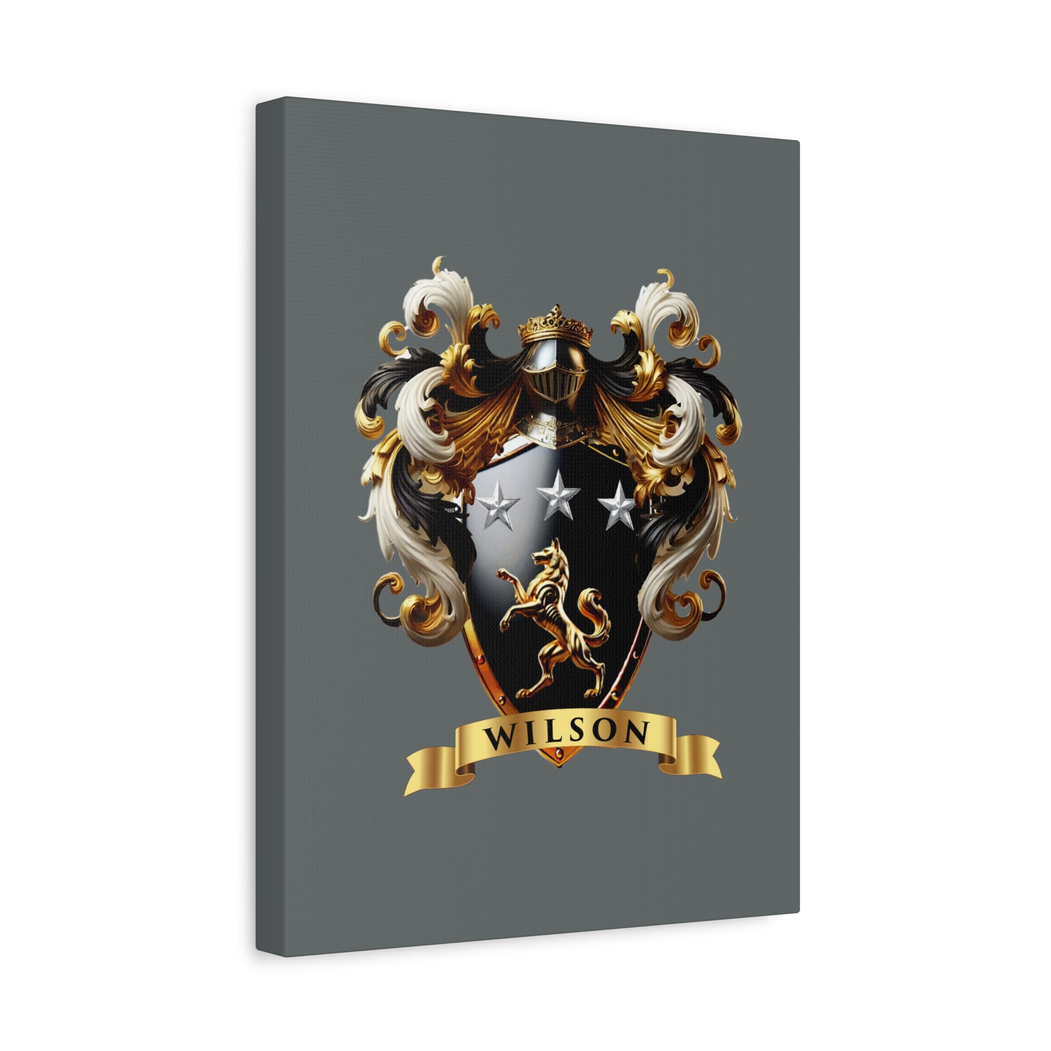 Wilson Family Crest Canvas Wall Art