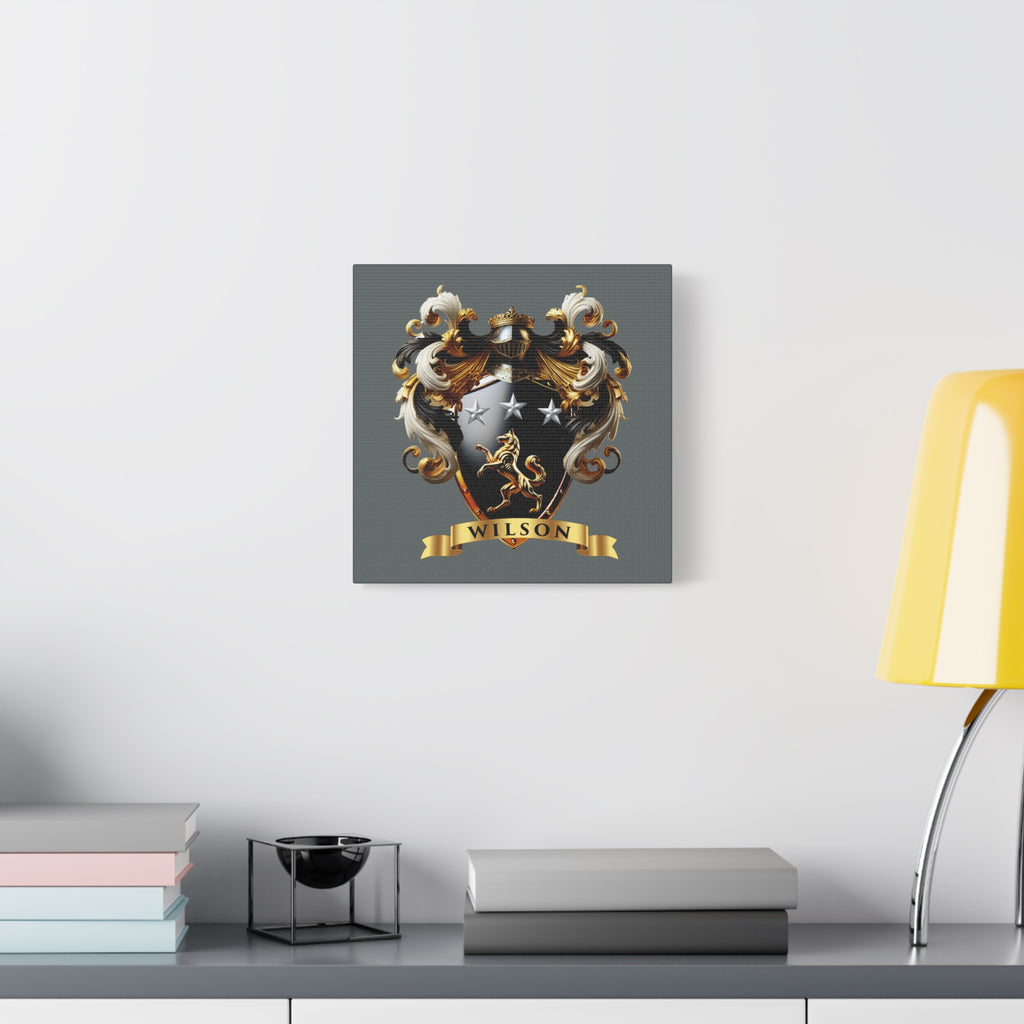 Wilson Family Crest Canvas Wall Art