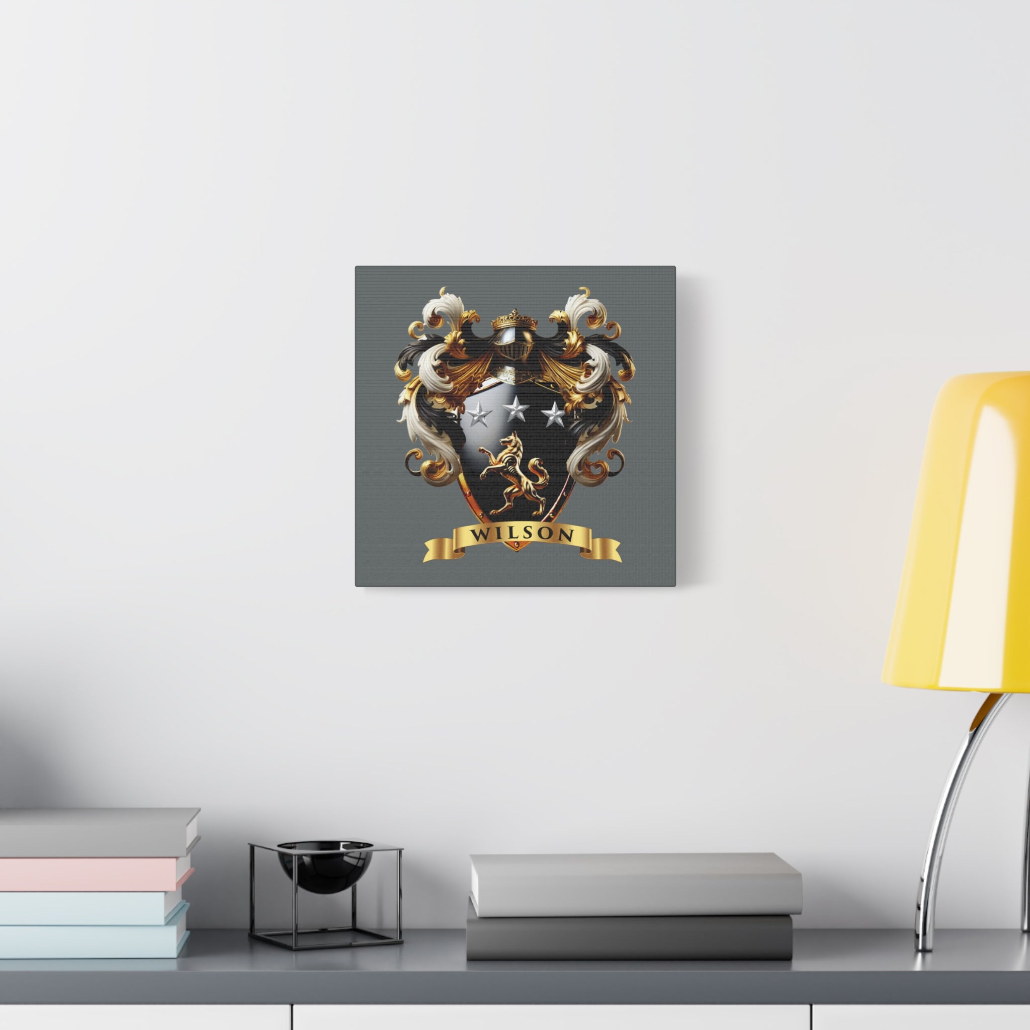 Wilson Family Crest Canvas Wall Art