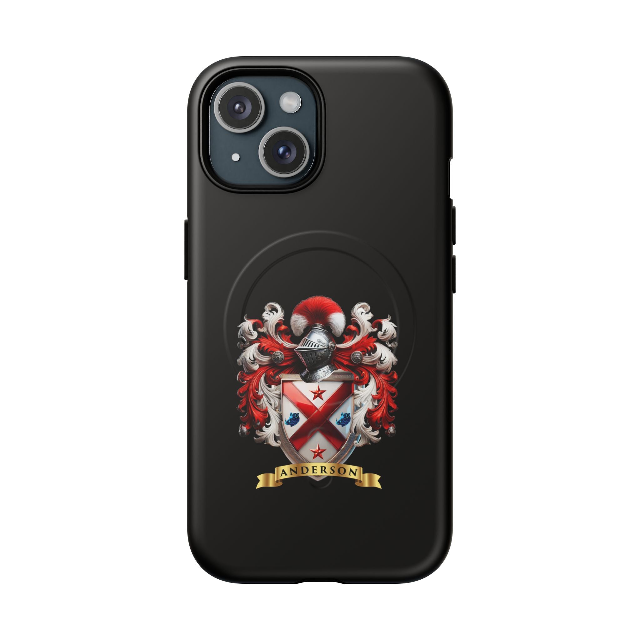 Personalized Tough Magnetic Phone Case with Anderson Crest