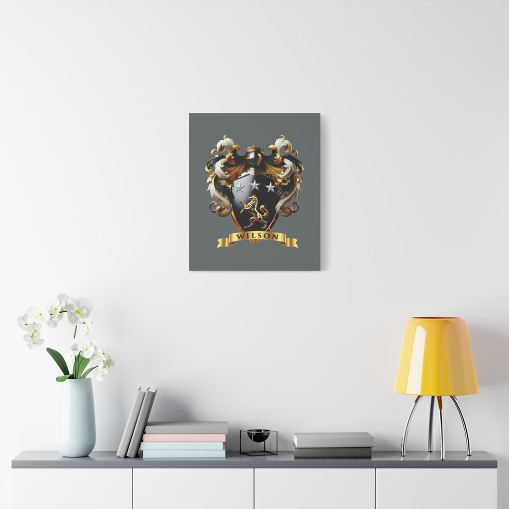 Wilson Family Crest Canvas Wall Art