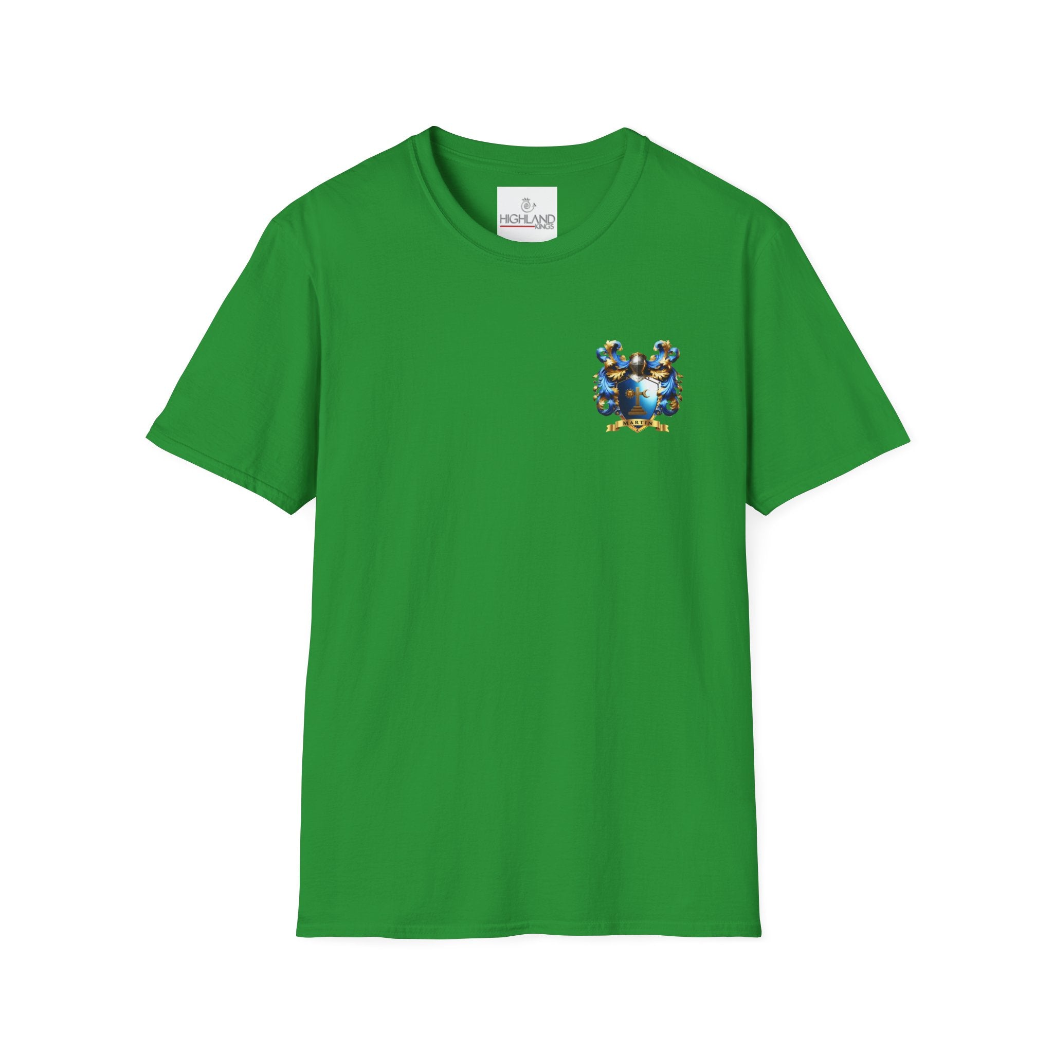 Family Crest Unisex Softstyle T-Shirt - Honor Your Heritage in Comfort