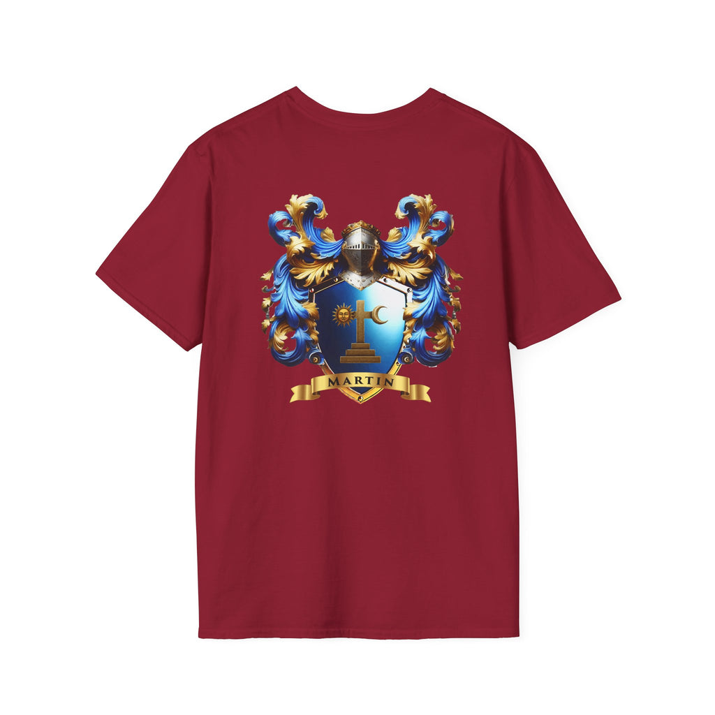 Family Crest Unisex Softstyle T-Shirt - Honor Your Heritage in Comfort