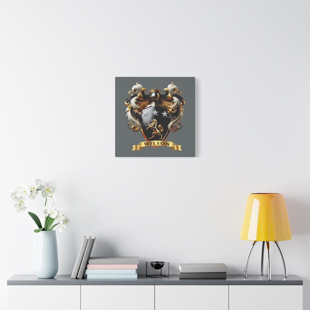 Wilson Family Crest Canvas Wall Art