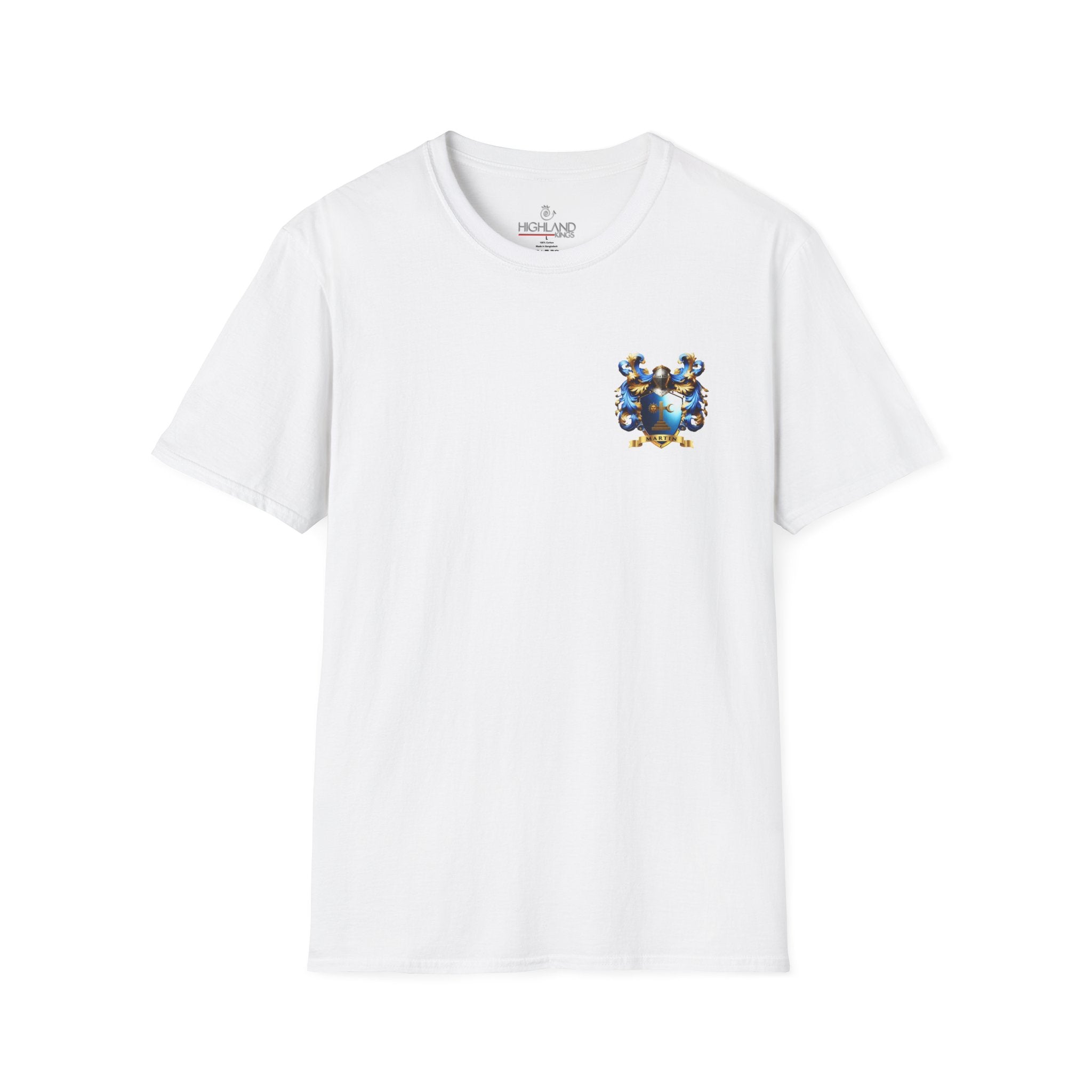 Family Crest Unisex Softstyle T-Shirt - Honor Your Heritage in Comfort