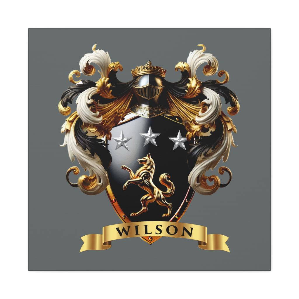 Wilson Family Crest Canvas Wall Art