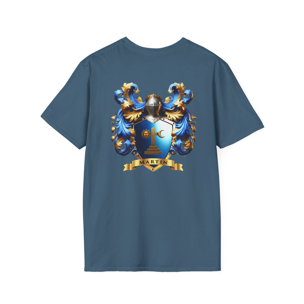 Family Crest Unisex Softstyle T-Shirt - Honor Your Heritage in Comfort
