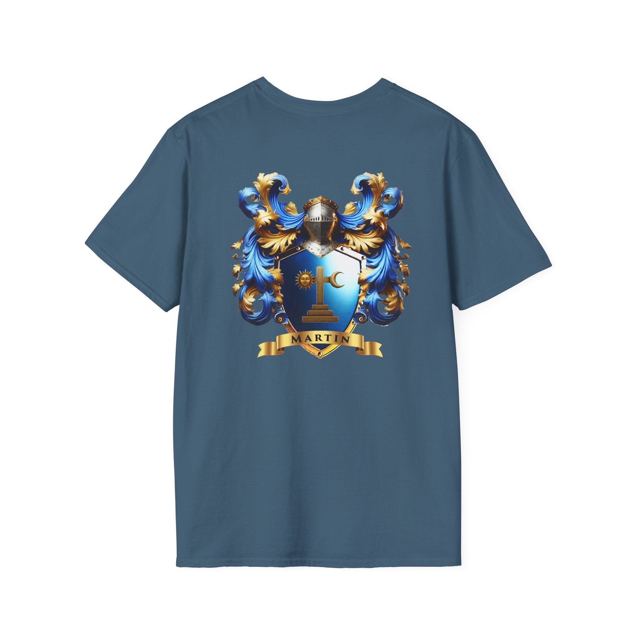 Family Crest Unisex Softstyle T-Shirt - Honor Your Heritage in Comfort