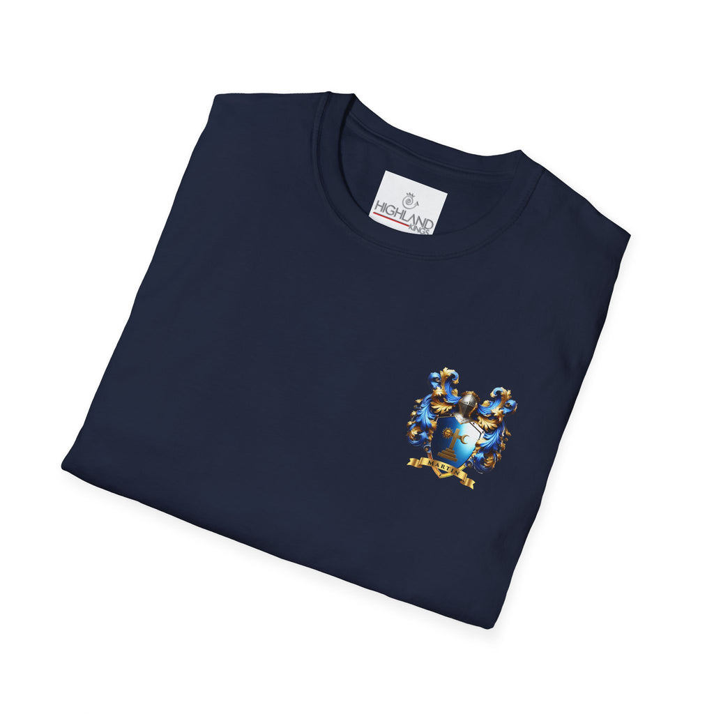 Family Crest Unisex Softstyle T-Shirt - Honor Your Heritage in Comfort