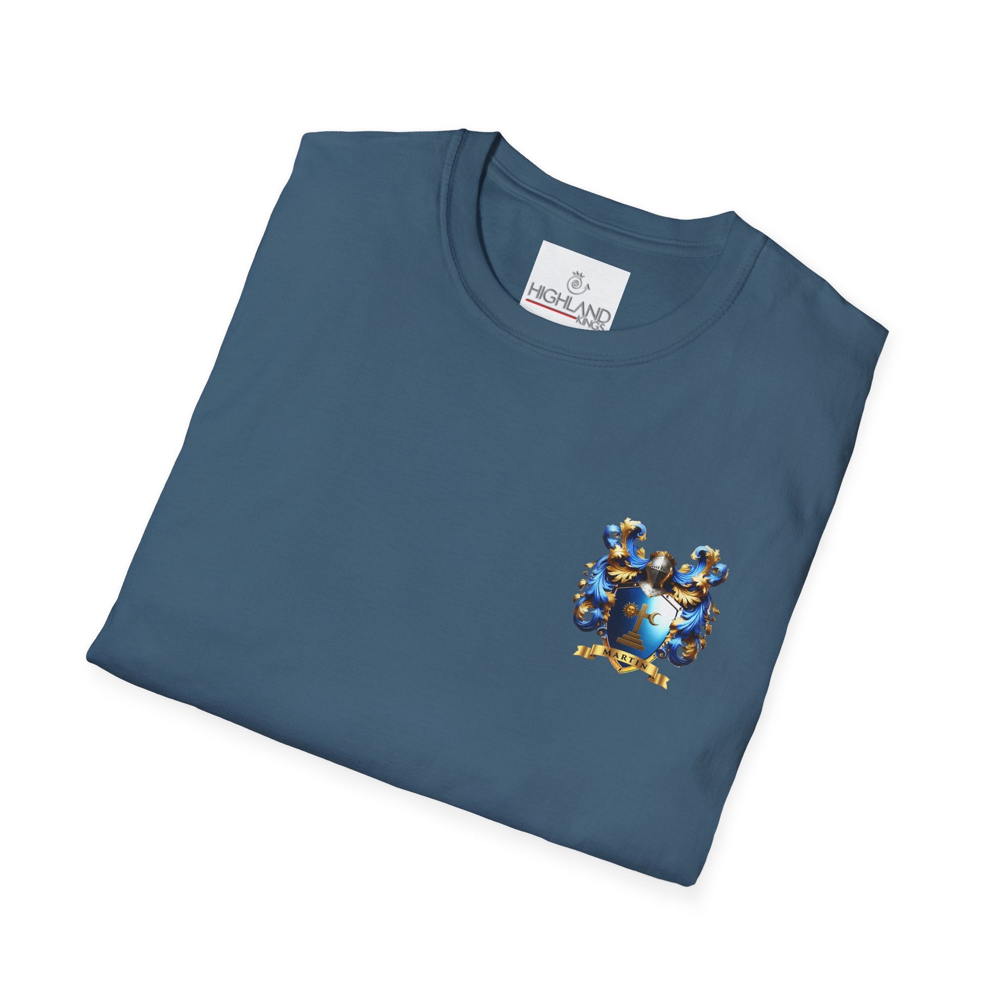 Family Crest Unisex Softstyle T-Shirt - Honor Your Heritage in Comfort