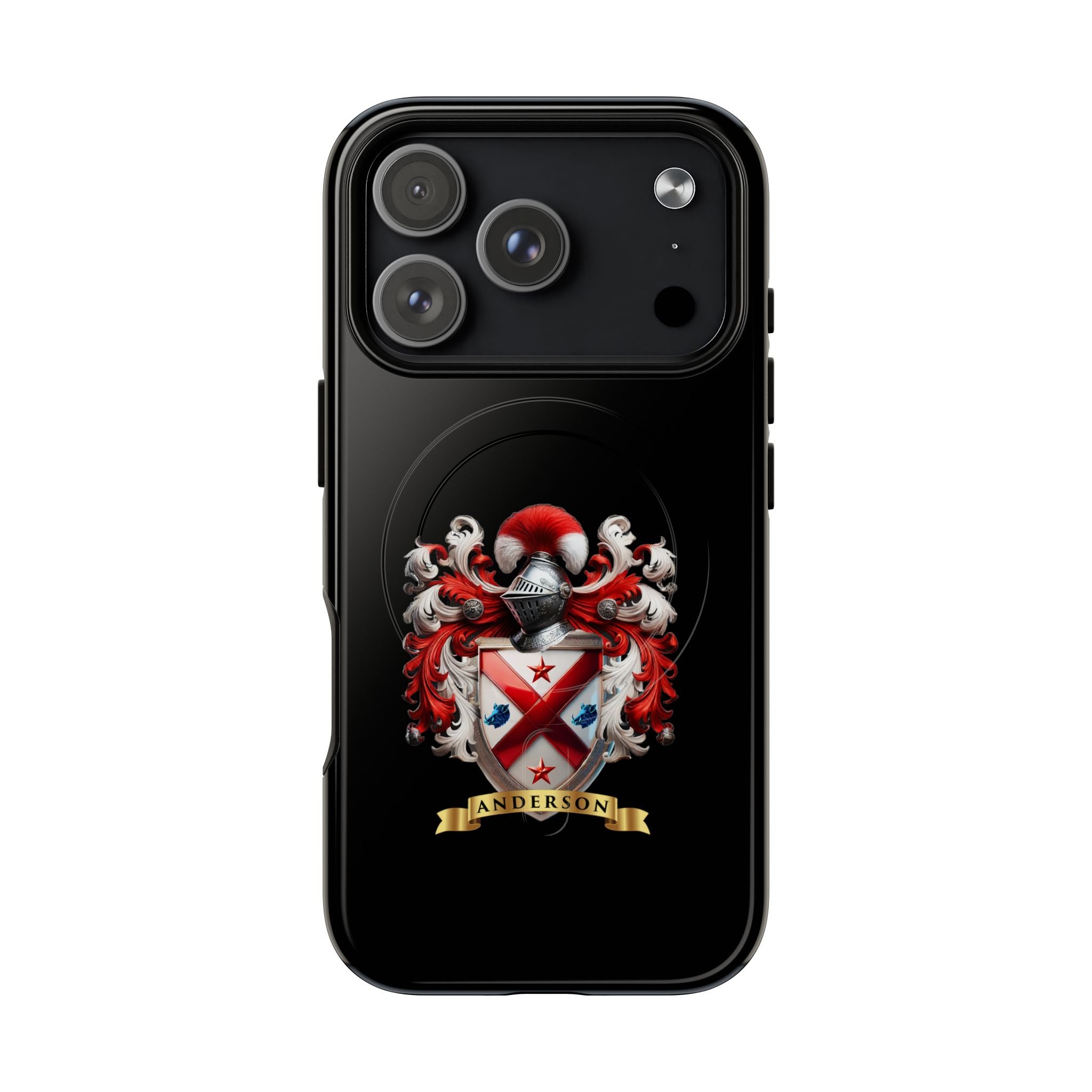 Personalized Tough Magnetic Phone Case with Anderson Crest