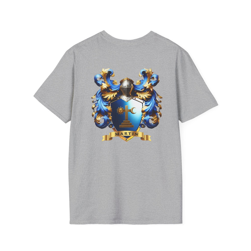 Family Crest Unisex Softstyle T-Shirt - Honor Your Heritage in Comfort