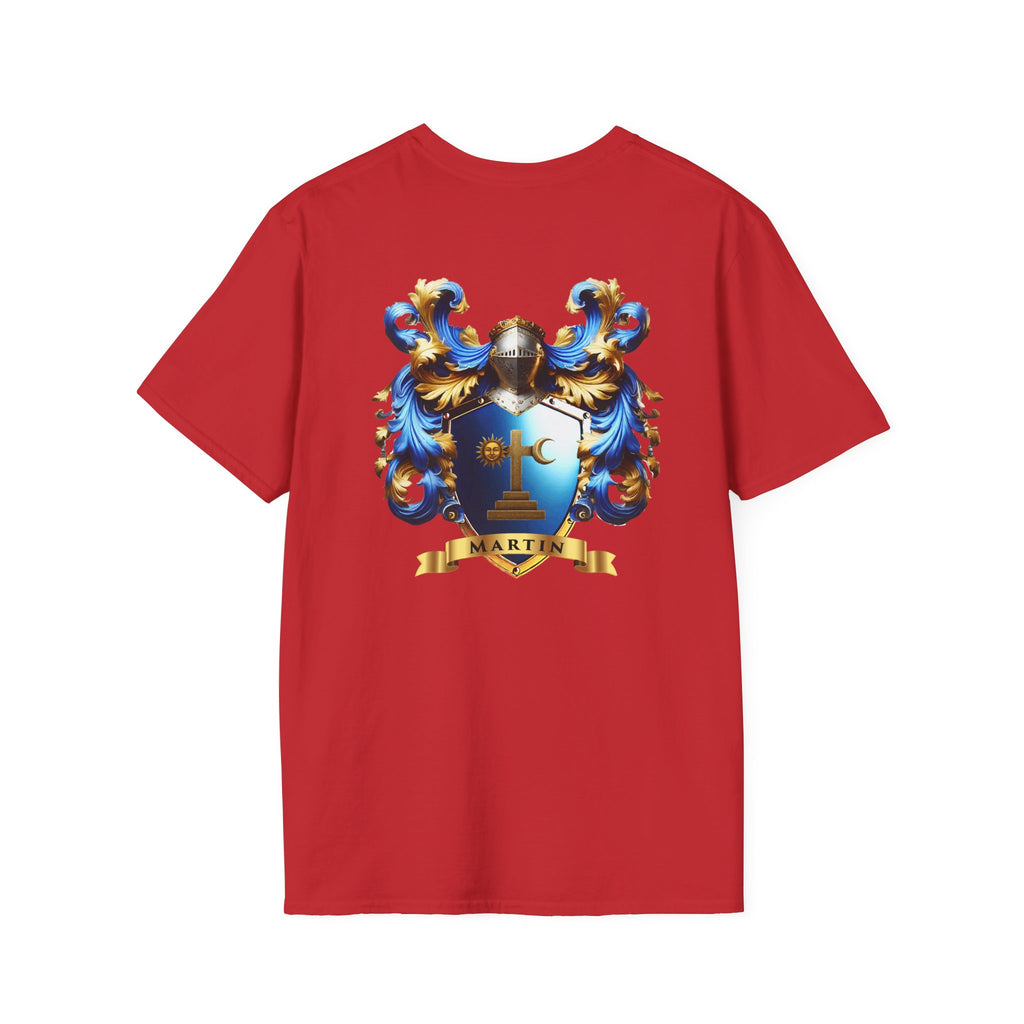 Family Crest Unisex Softstyle T-Shirt - Honor Your Heritage in Comfort