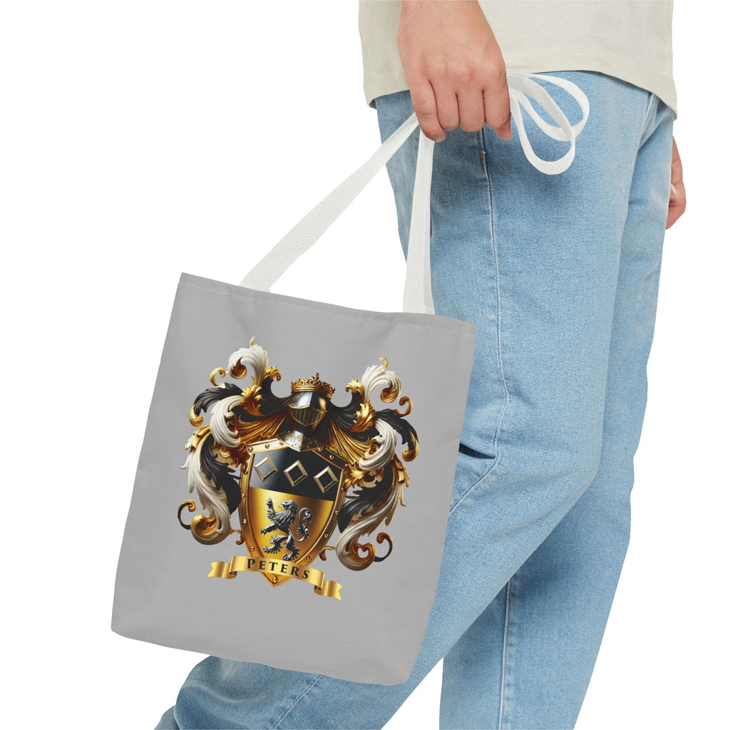 Regal Crest Tote Bag - Elegant Peters Design for Daily Adventures