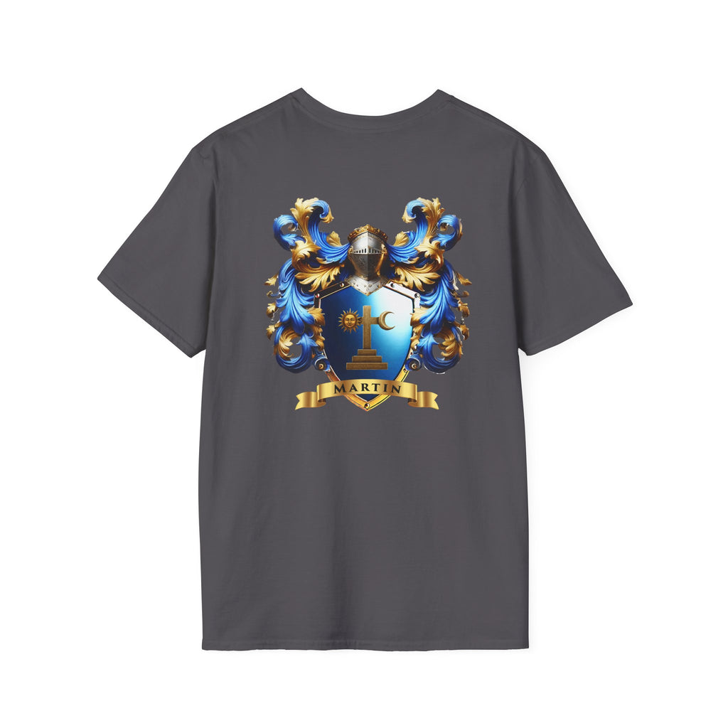 Family Crest Unisex Softstyle T-Shirt - Honor Your Heritage in Comfort