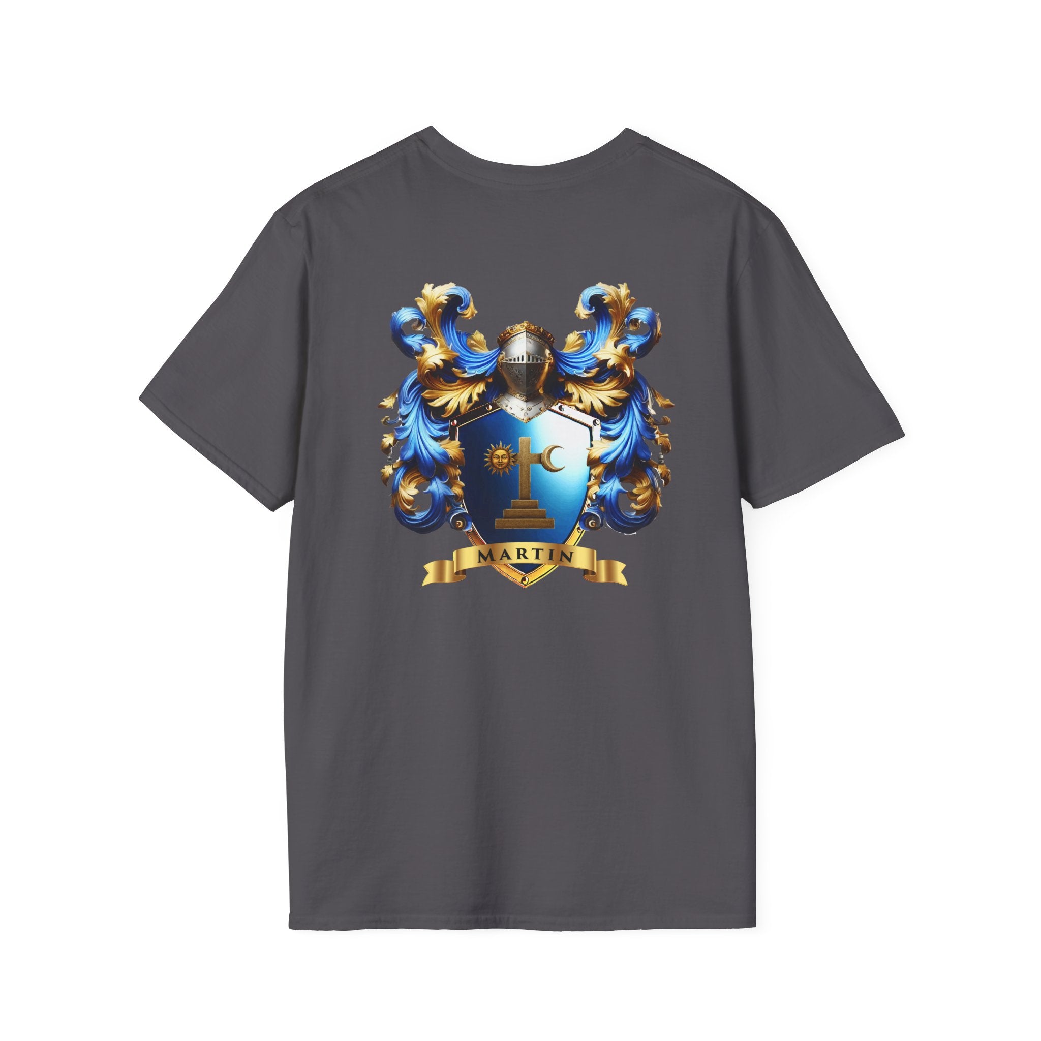 Family Crest Unisex Softstyle T-Shirt - Honor Your Heritage in Comfort