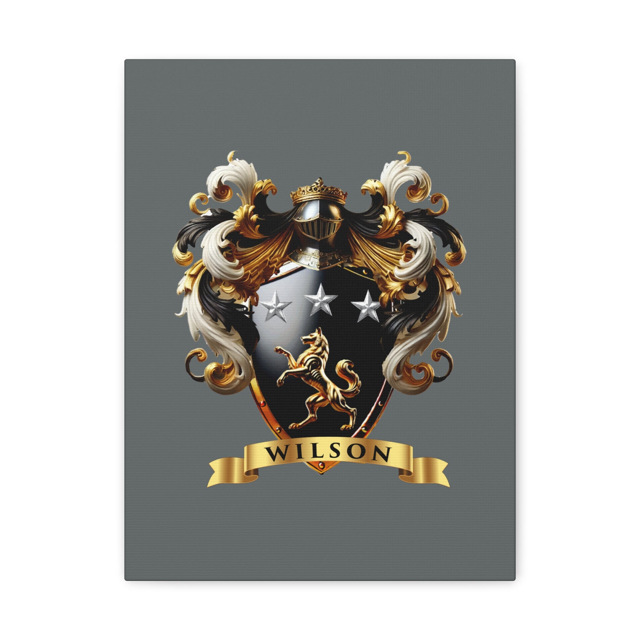 Wilson Family Crest Canvas Wall Art