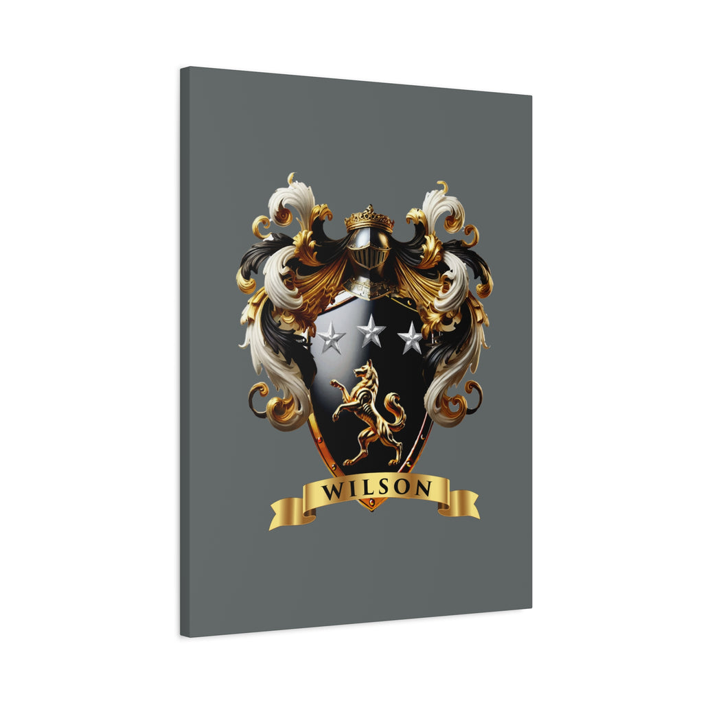 Wilson Family Crest Canvas Wall Art