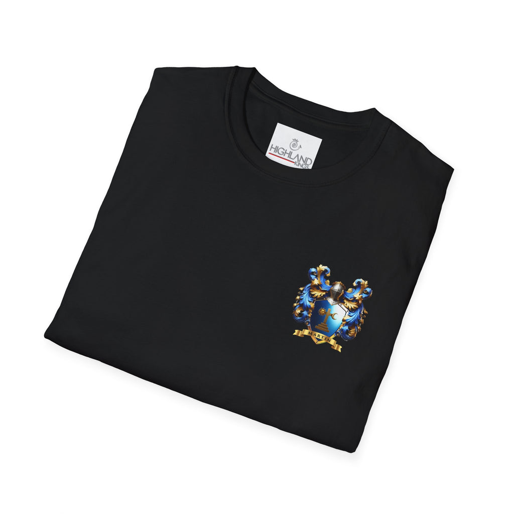Family Crest Unisex Softstyle T-Shirt - Honor Your Heritage in Comfort