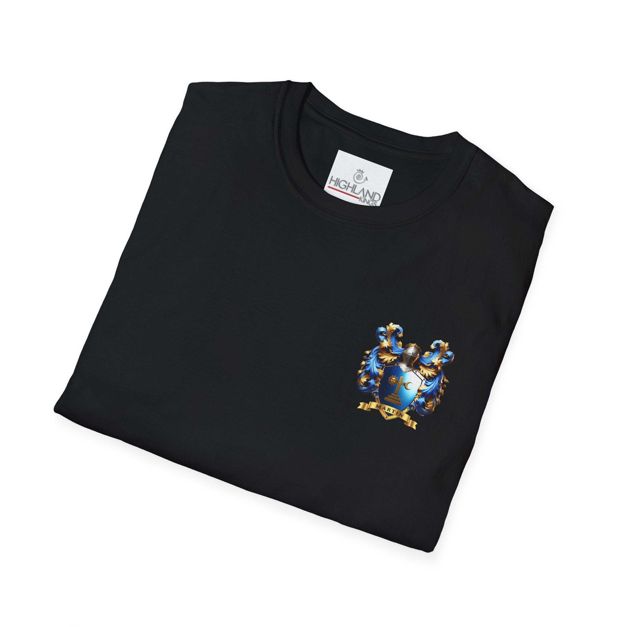 Family Crest Unisex Softstyle T-Shirt - Honor Your Heritage in Comfort