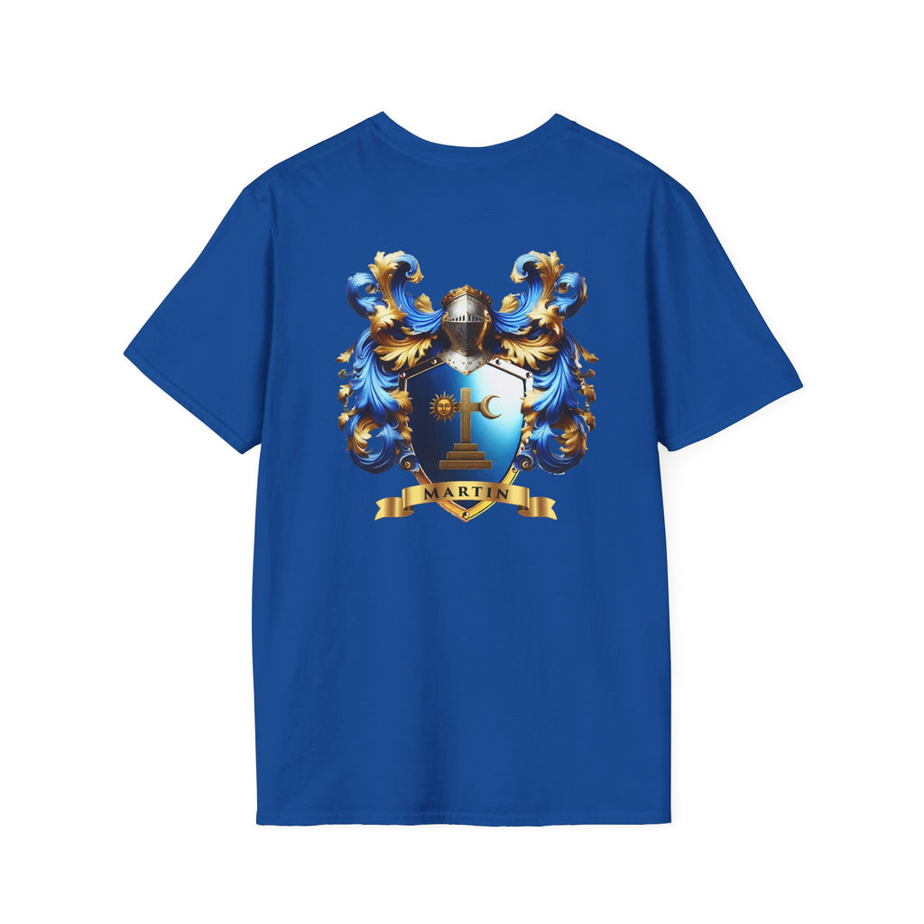Family Crest Unisex Softstyle T-Shirt - Honor Your Heritage in Comfort