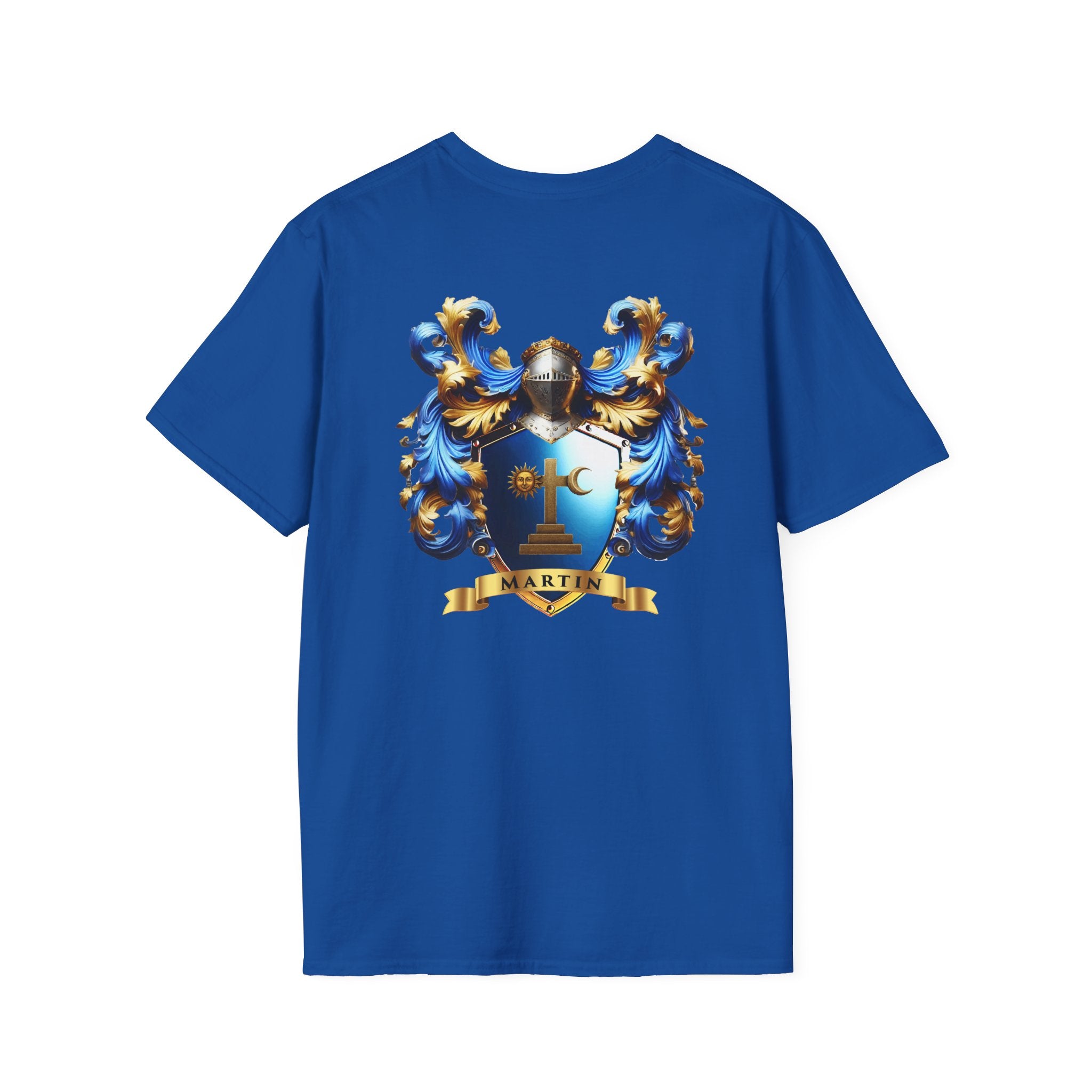 Family Crest Unisex Softstyle T-Shirt - Honor Your Heritage in Comfort