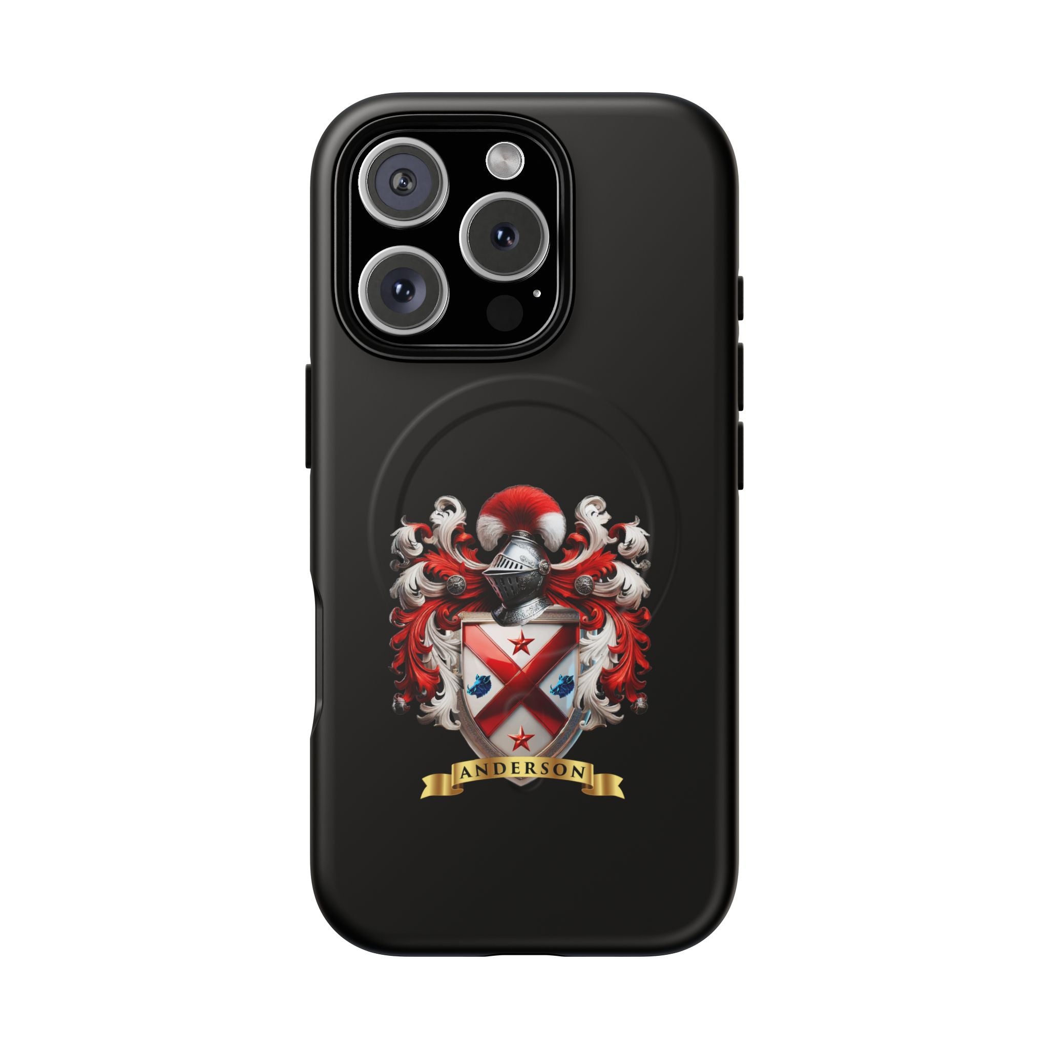 Personalized Tough Magnetic Phone Case with Anderson Crest