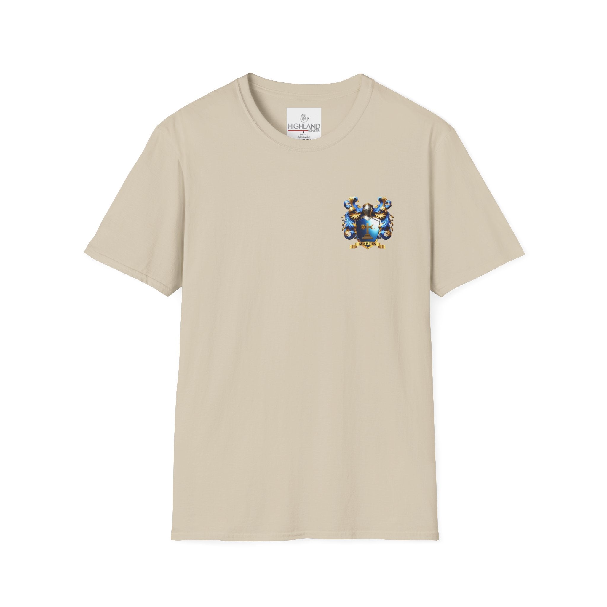 Family Crest Unisex Softstyle T-Shirt - Honor Your Heritage in Comfort