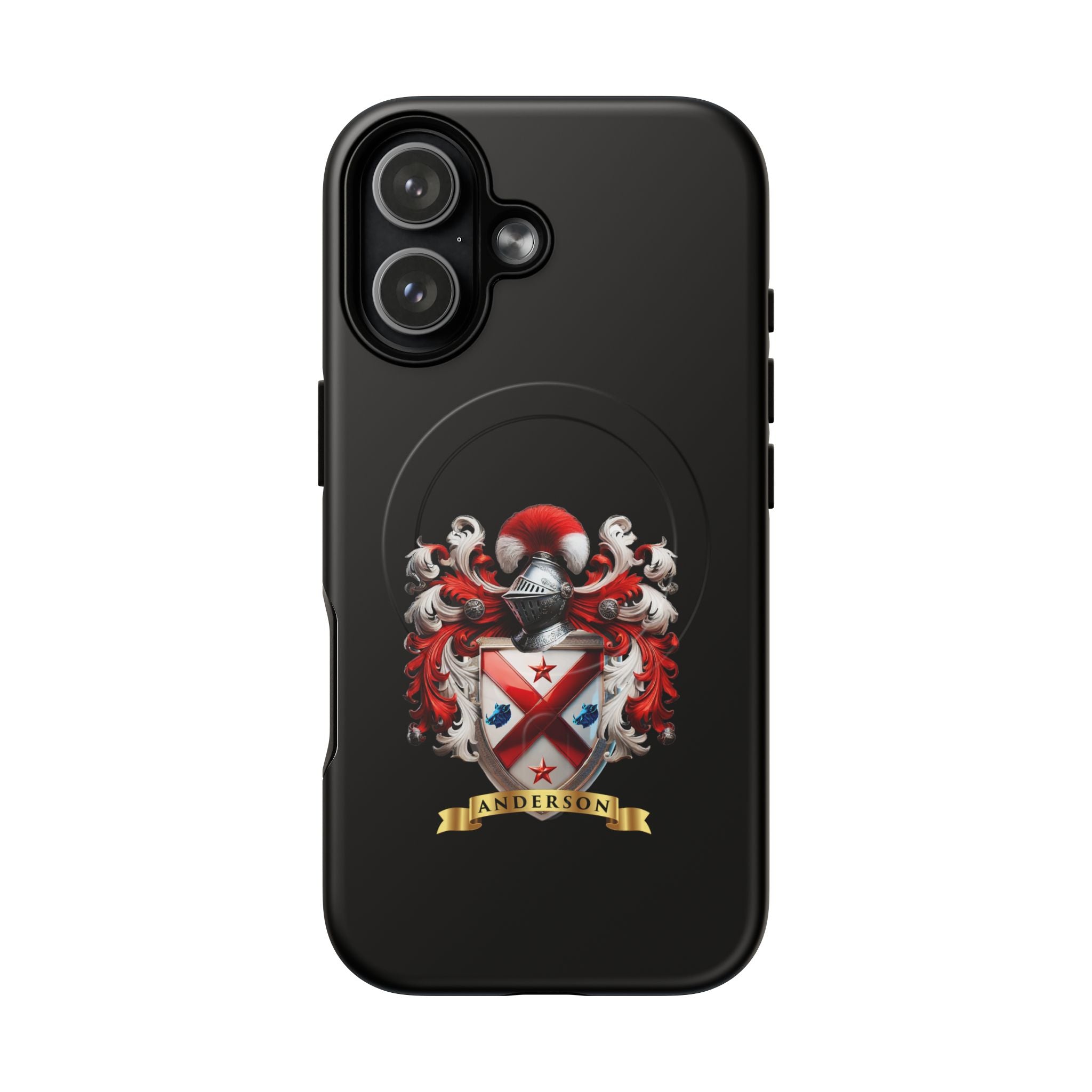 Personalized Tough Magnetic Phone Case with Anderson Crest