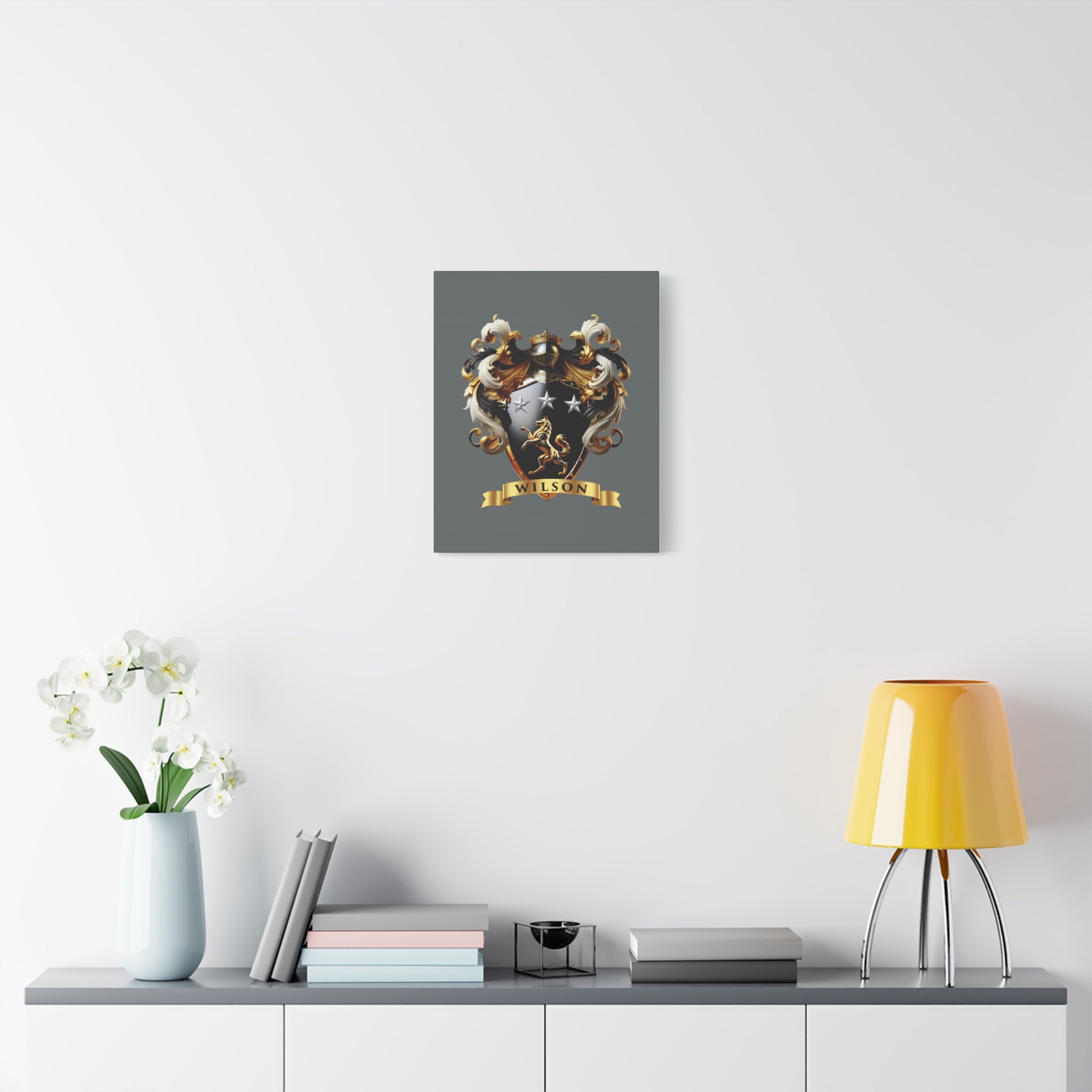 Wilson Family Crest Canvas Wall Art