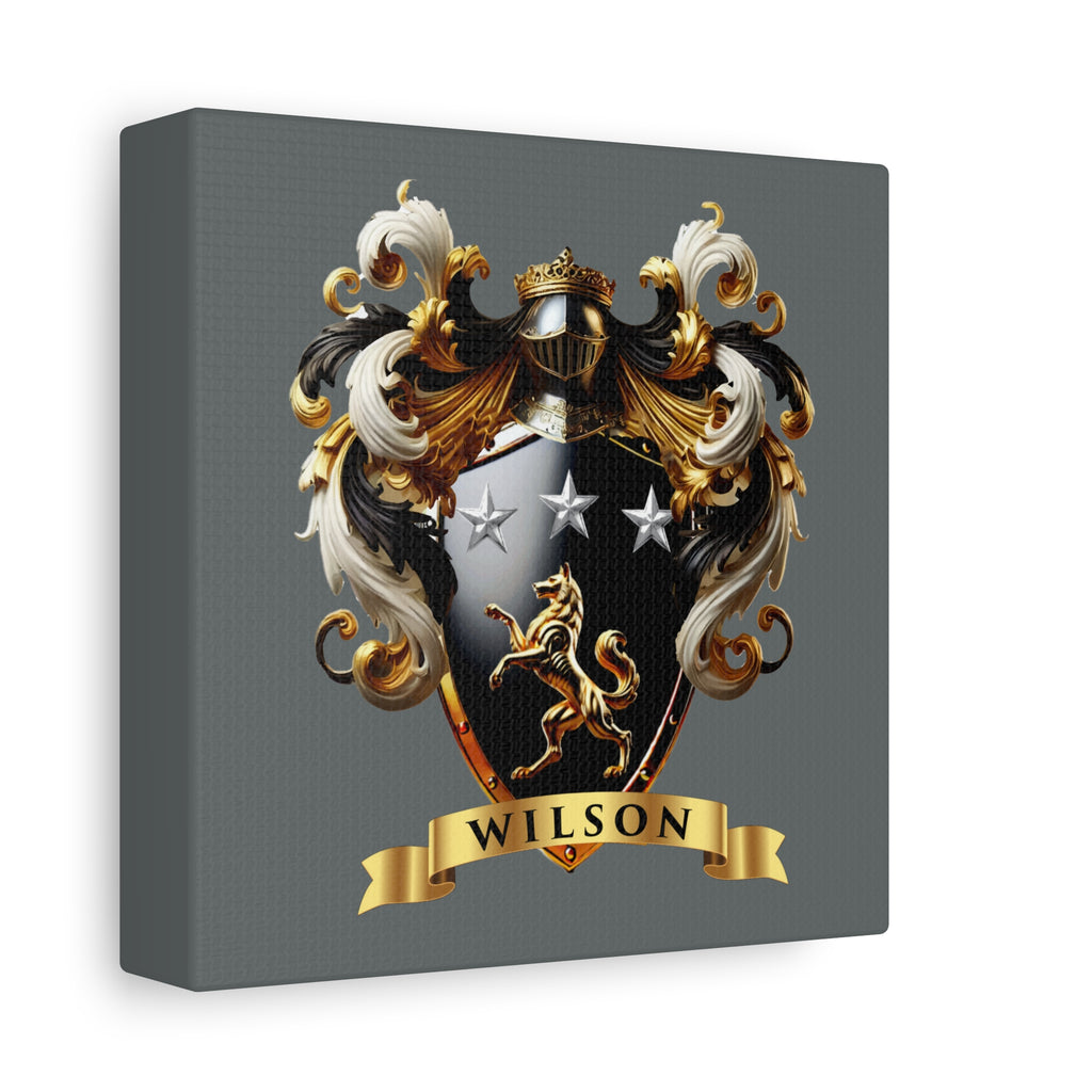 Wilson Family Crest Canvas Wall Art