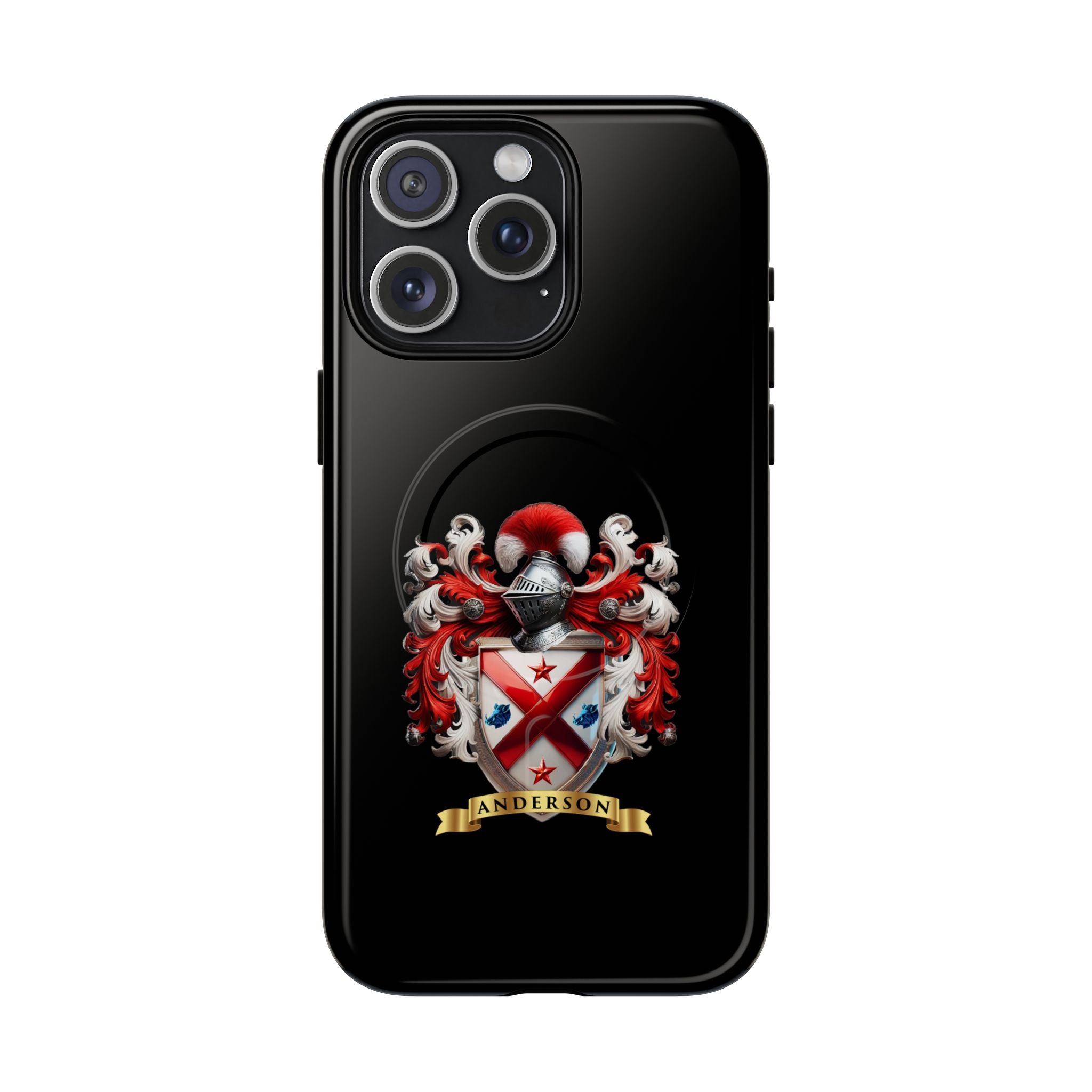 Personalized Tough Magnetic Phone Case with Anderson Crest