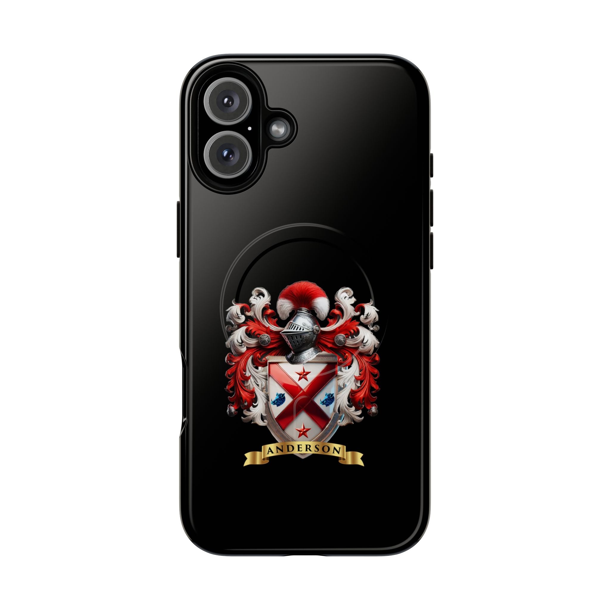 Personalized Tough Magnetic Phone Case with Anderson Crest
