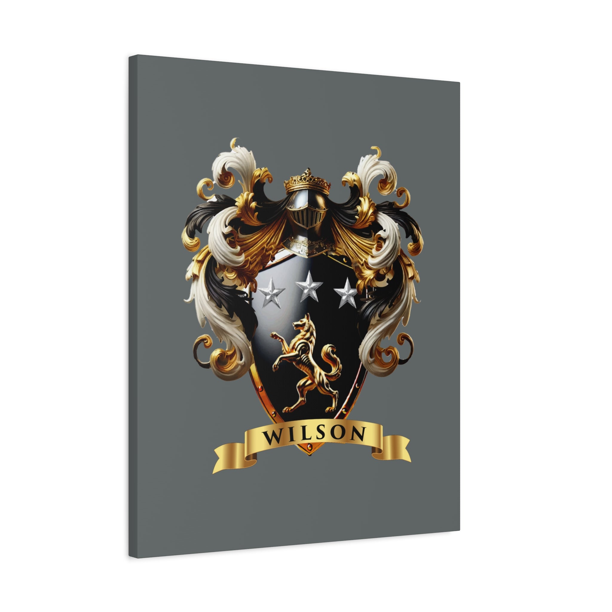 Wilson Family Crest Canvas Wall Art