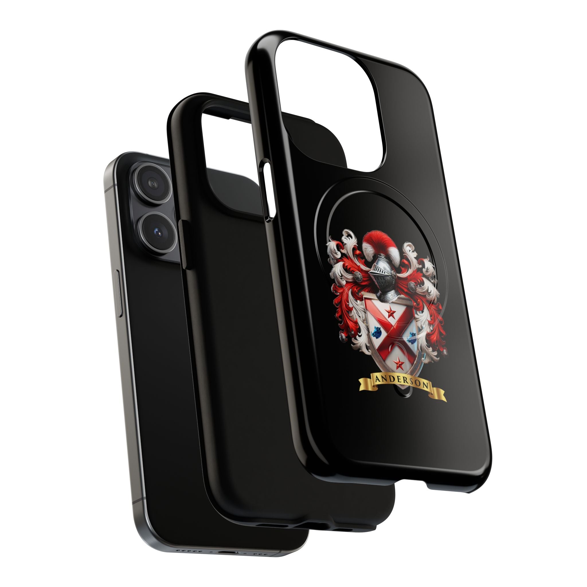 Personalized Tough Magnetic Phone Case with Anderson Crest