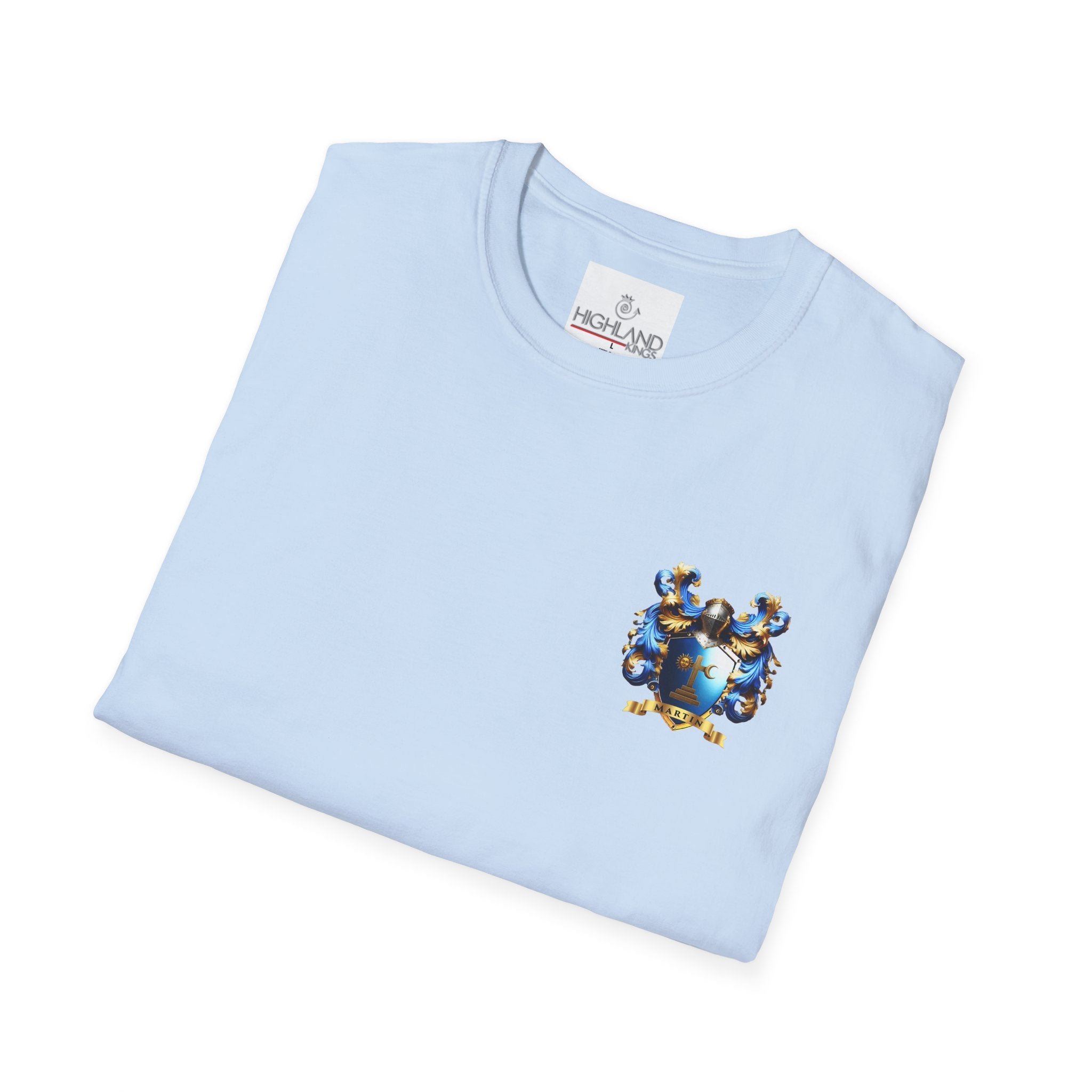 Family Crest Unisex Softstyle T-Shirt - Honor Your Heritage in Comfort