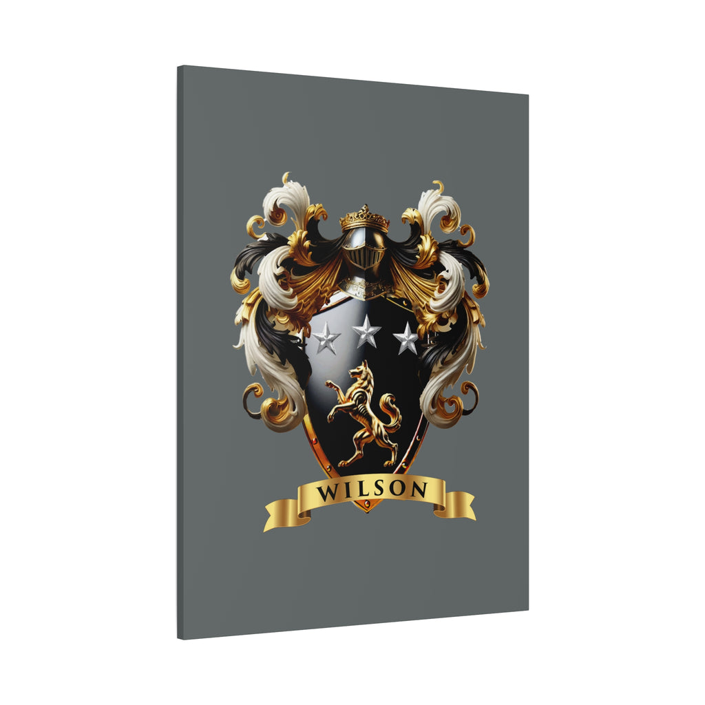 Wilson Family Crest Canvas Wall Art