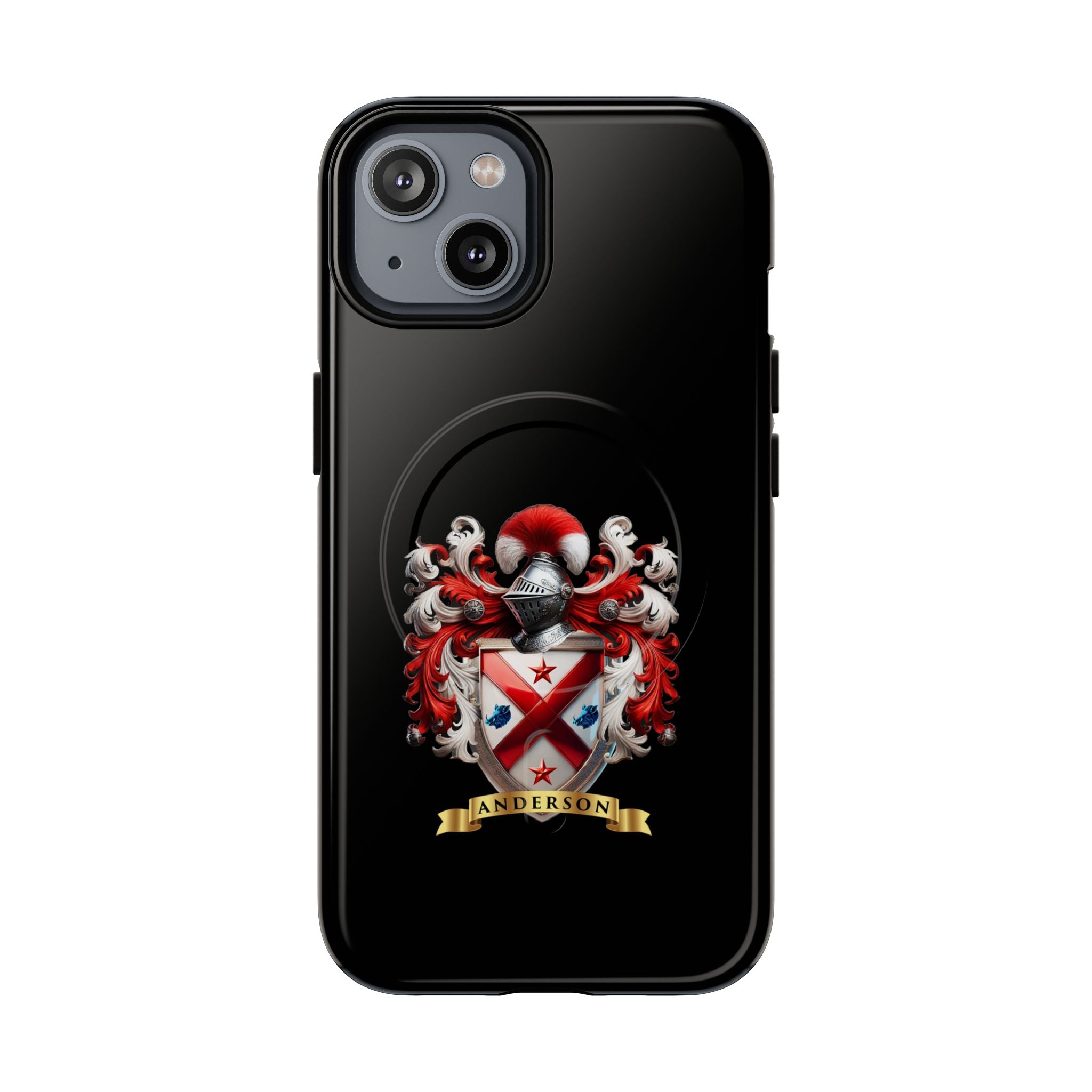 Personalized Tough Magnetic Phone Case with Anderson Crest