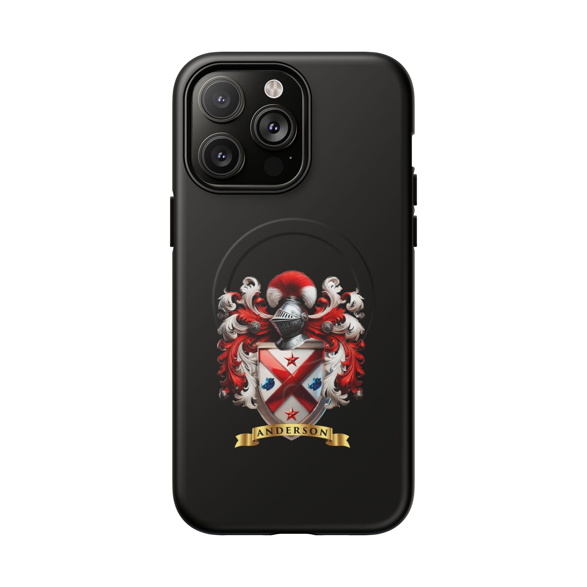 Personalized Tough Magnetic Phone Case with Anderson Crest