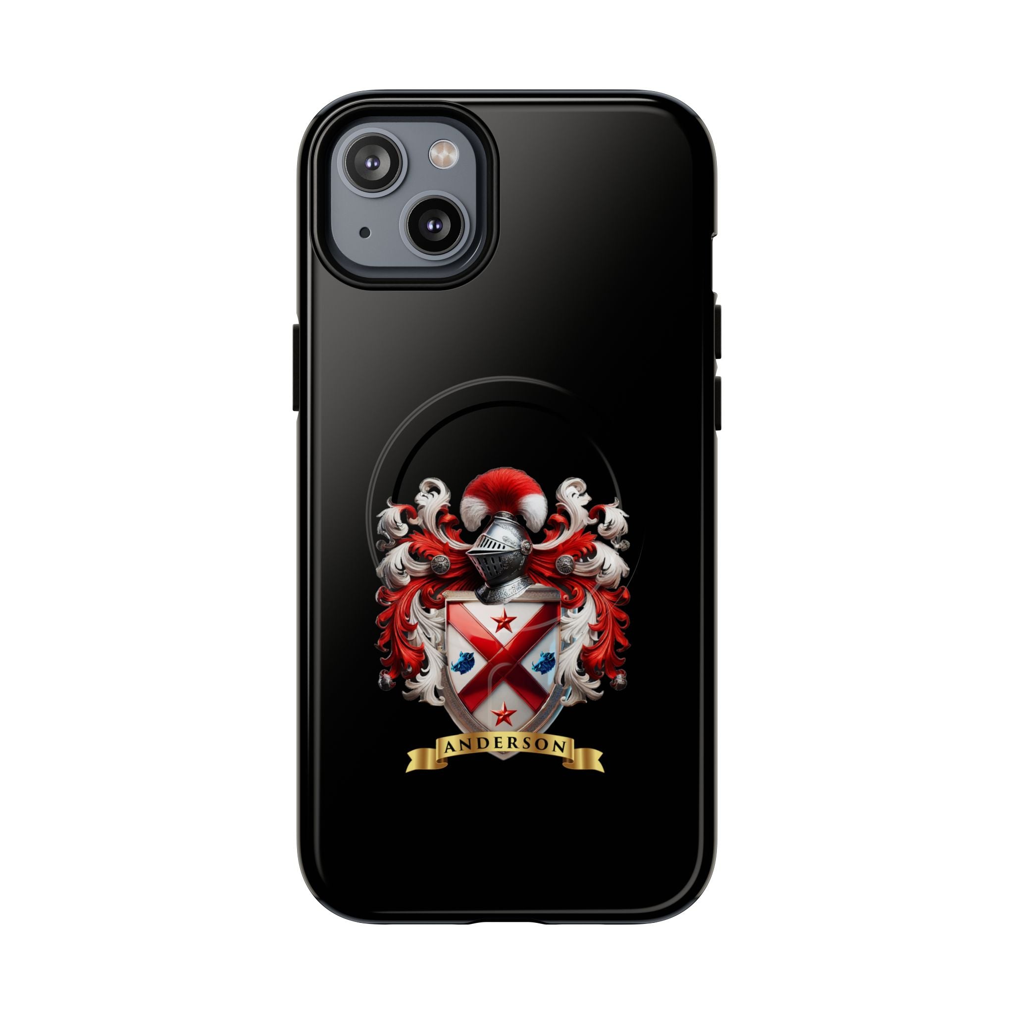 Personalized Tough Magnetic Phone Case with Anderson Crest