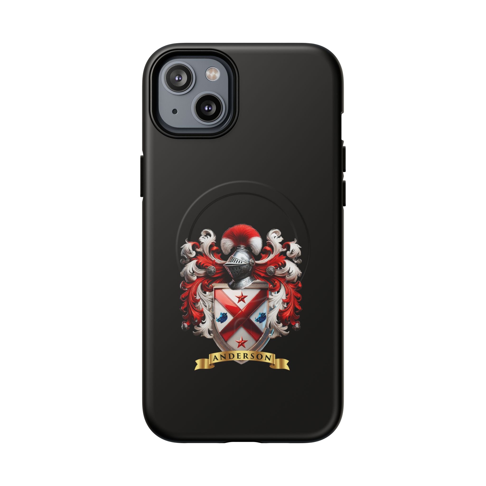 Personalized Tough Magnetic Phone Case with Anderson Crest